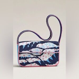 Anthropologie The Fiona Beaded Bag: Winter Icon Edition Ski Mountains